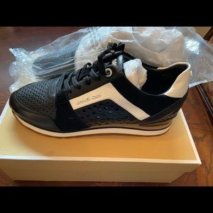 Michael Kors Black Brown Sneakers Sz 9M w/ Box New